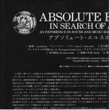 Absolute Elsewhere - In Search Of Ancient Gods, Japanese Info Sheet